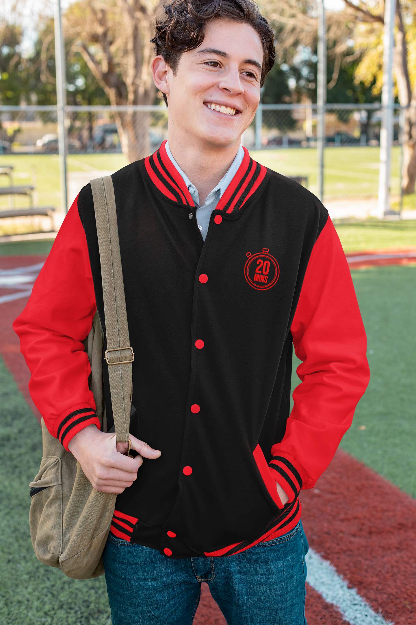 20 Mins Society Bristol - Unisex Varsity Jacket