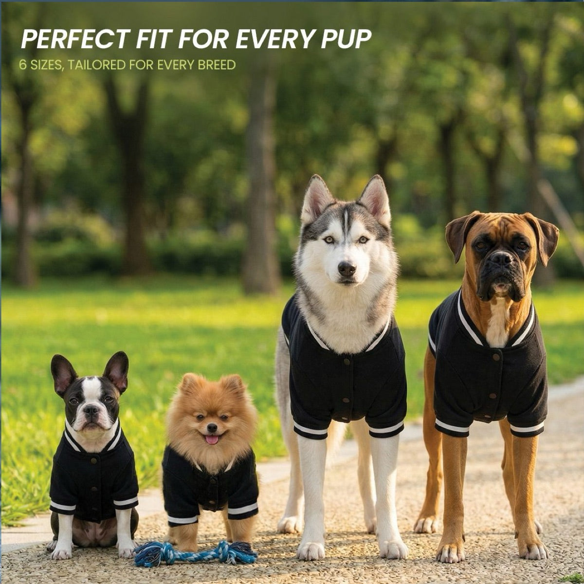 product info dog varsity 4