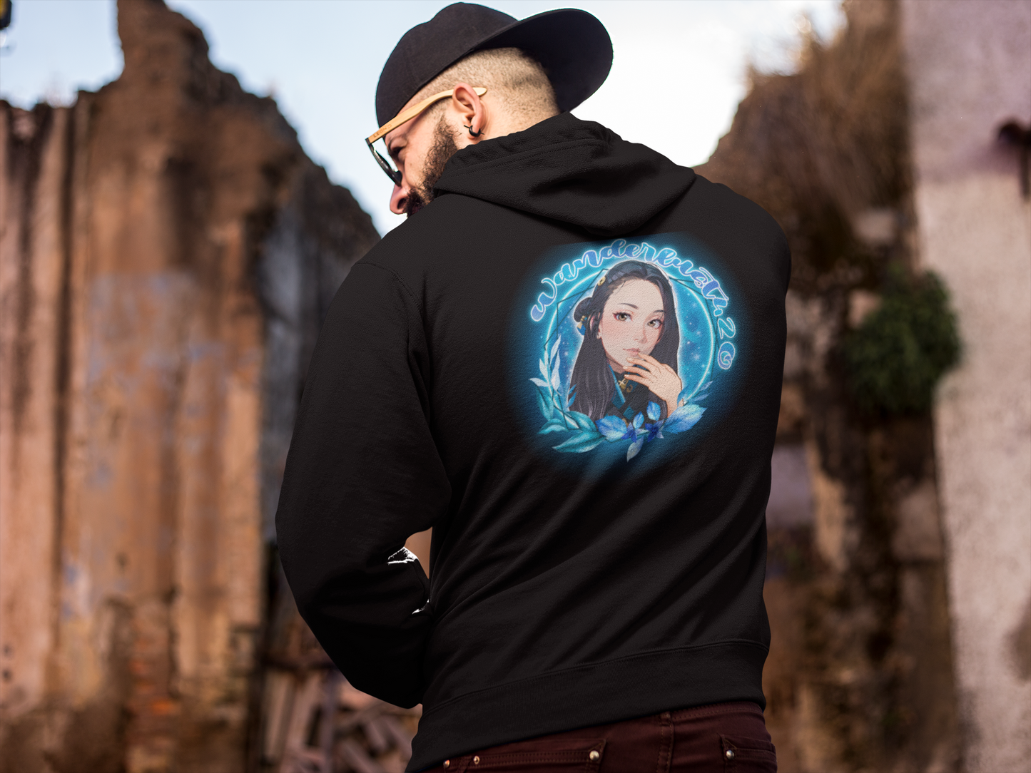 Wanderlust Reversed - Unisex Contrast Hoodie