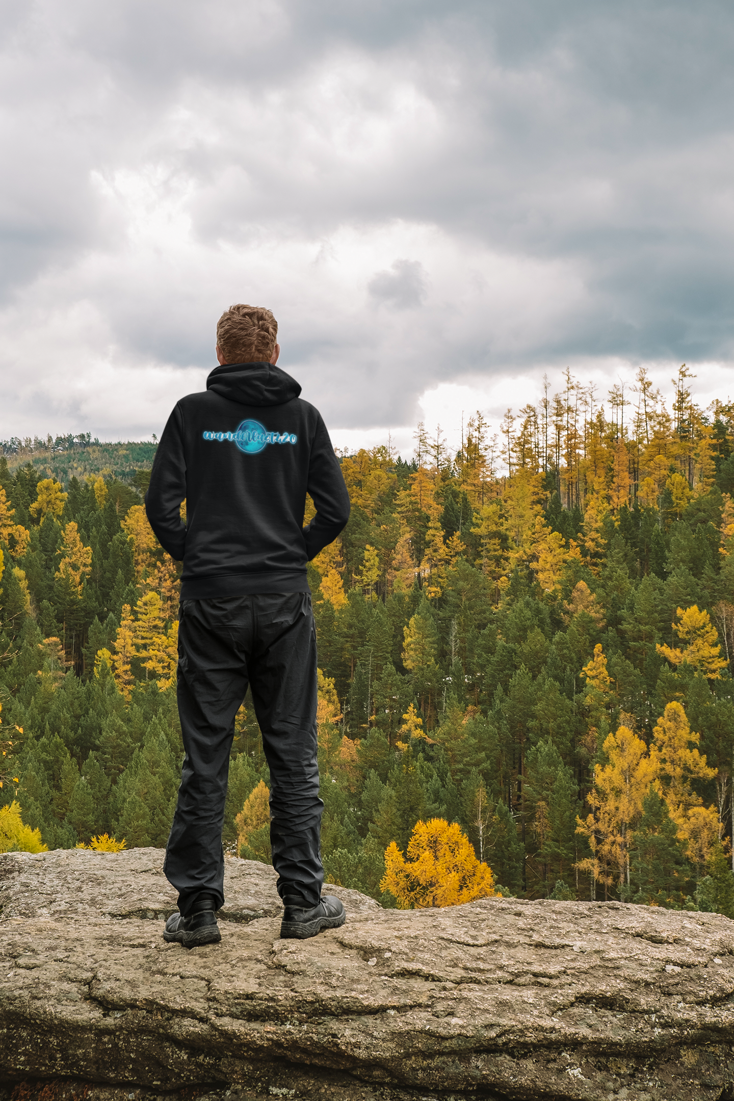 Wanderlust Simple - Unisex Contrast Hoodie