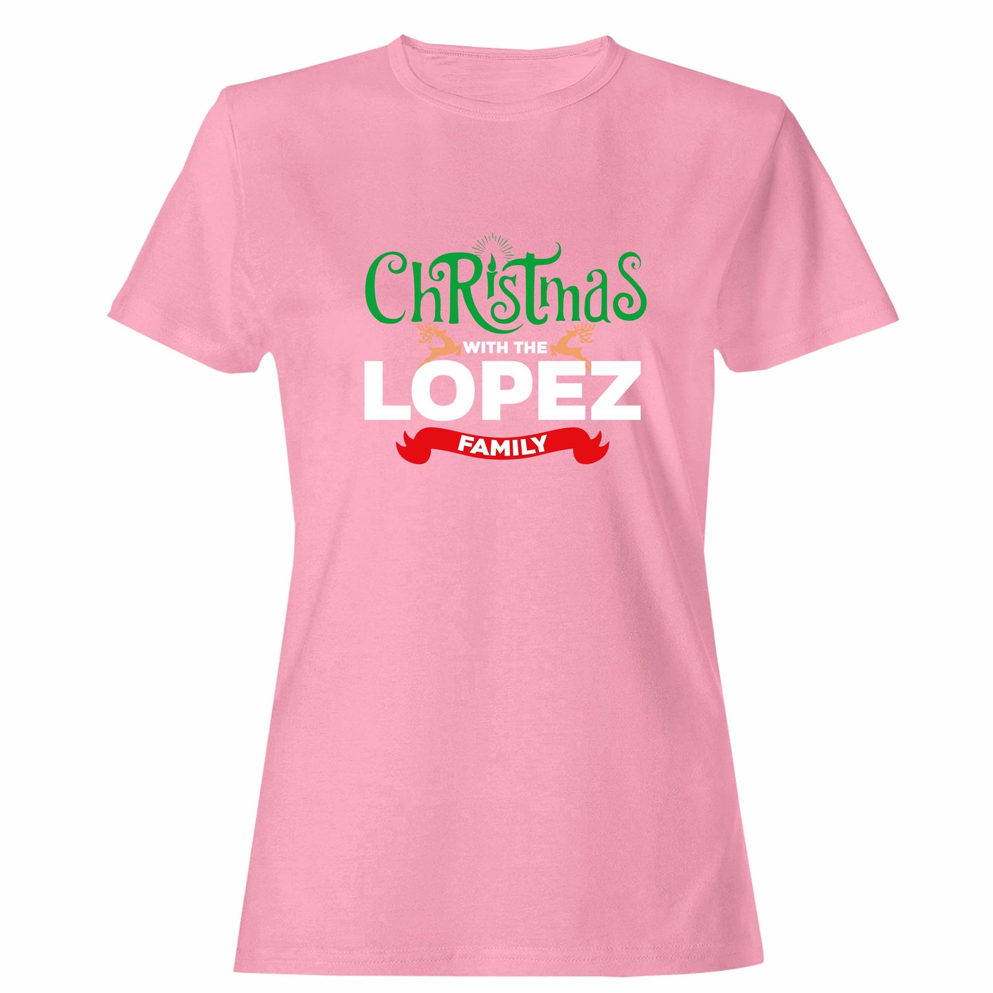 Christmas with the "Family Name" - T-Shirts