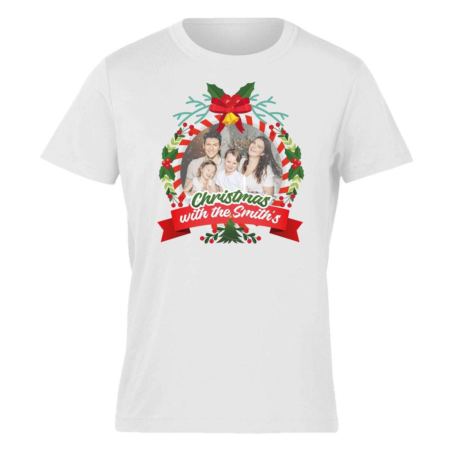 Christmas Family Name & Photo - T-Shirts