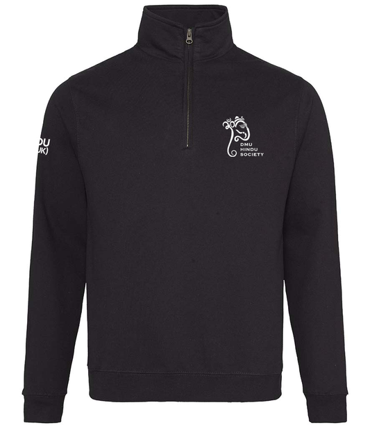 De Montfort Hindu Society - Unisex 1/4 Zip Sweatshirt