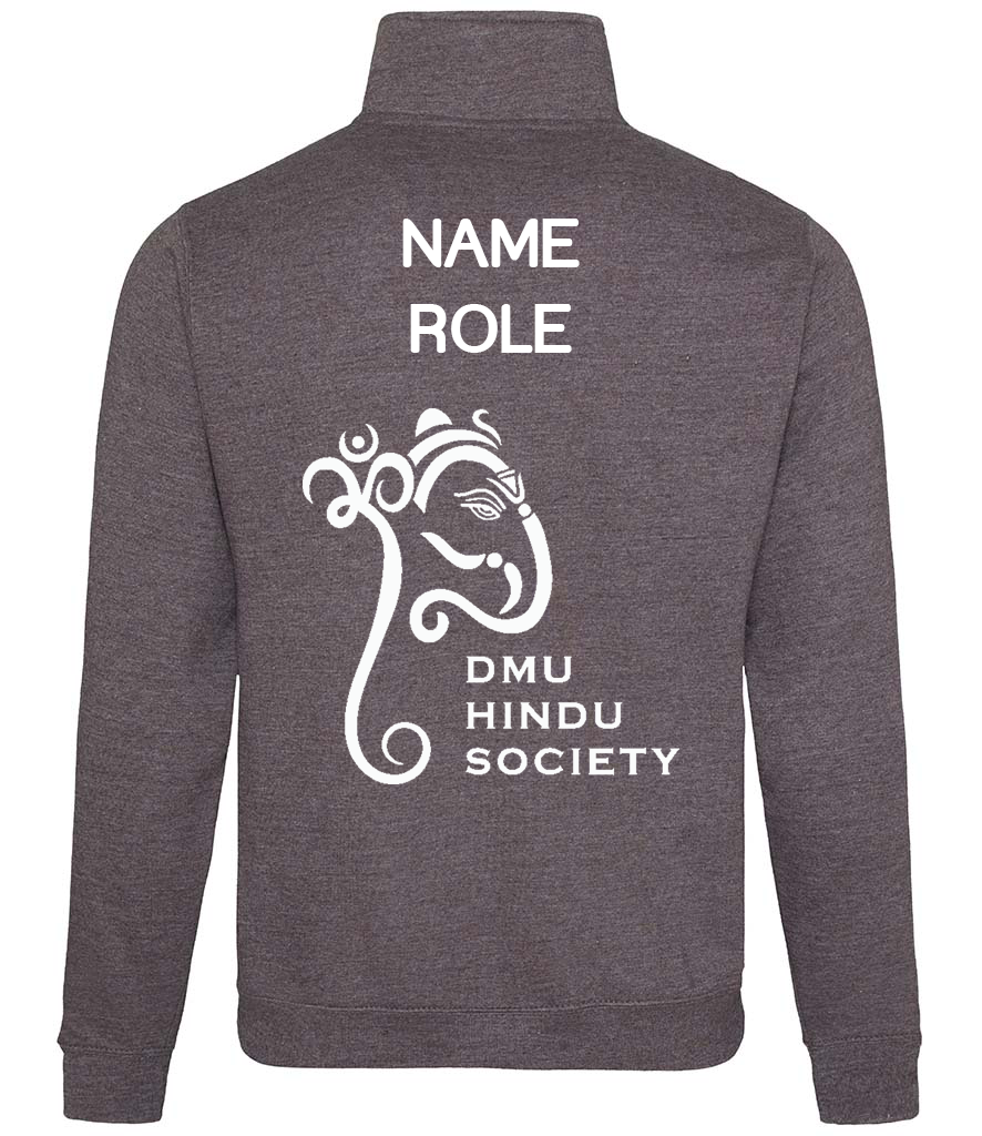 De Montfort Hindu Society - Unisex 1/4 Zip Sweatshirt