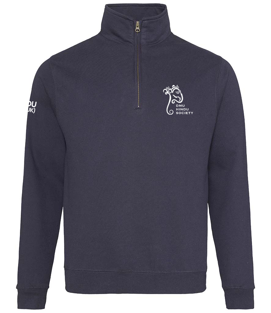 De Montfort Hindu Society - Unisex 1/4 Zip Sweatshirt