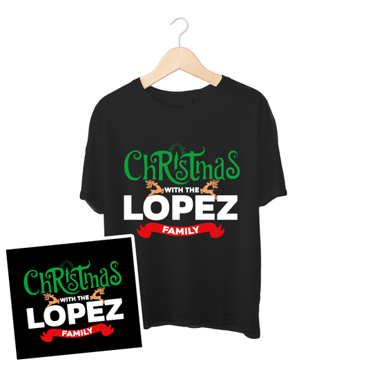 Christmas with the "Family Name" - T-Shirts