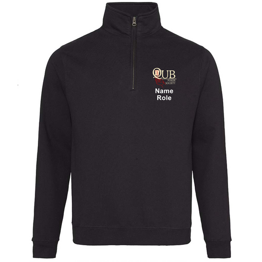 QUB - Poker Society - Unisex 1/4 Zip Sweatshirt