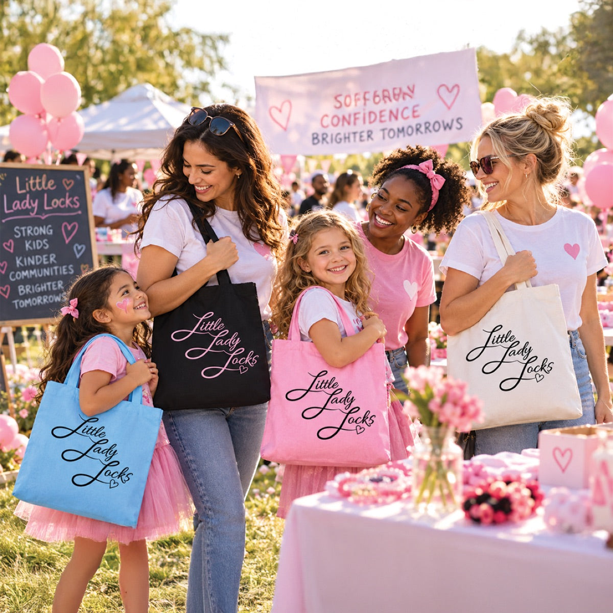 Little Lady Locks Tote Bag