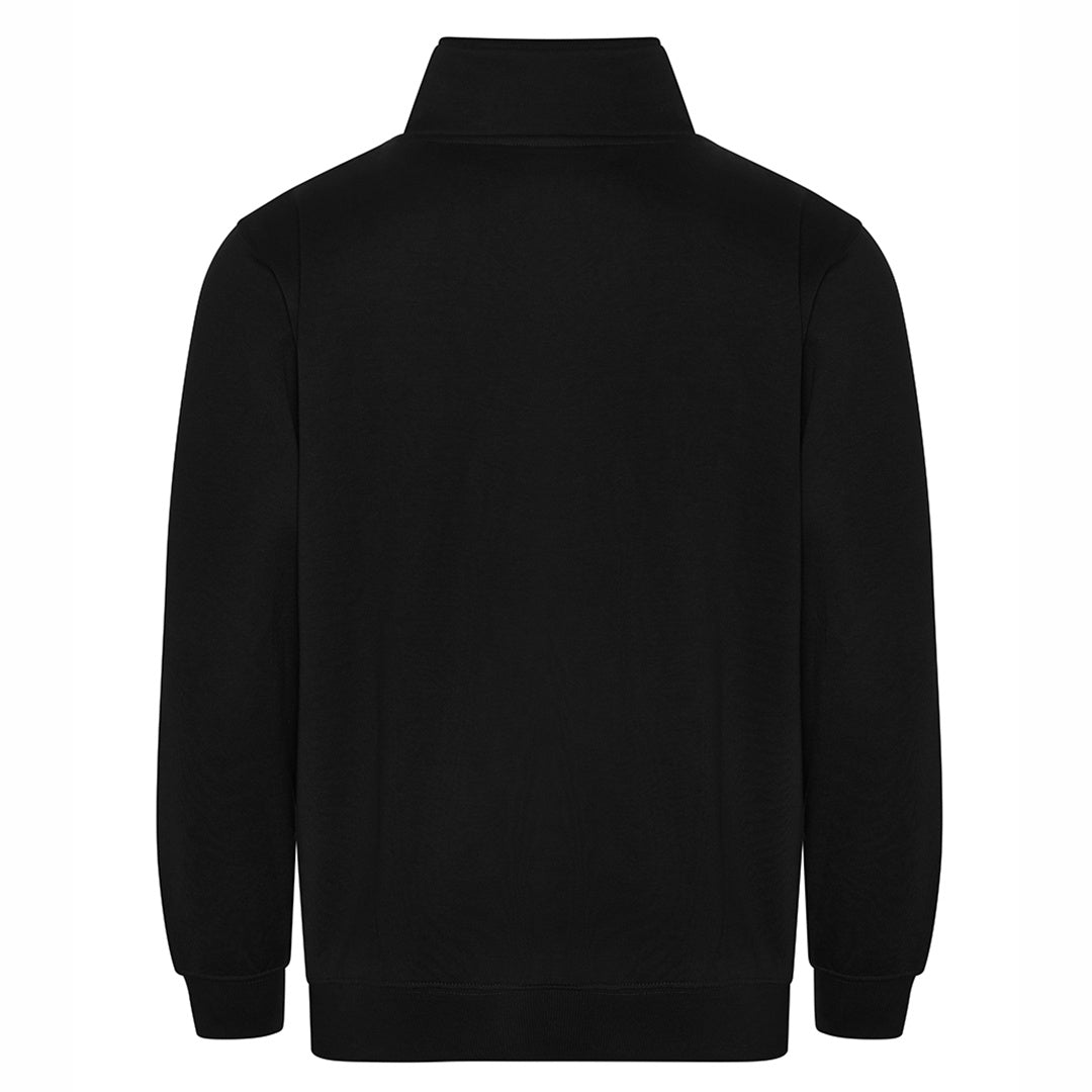 Unisex 1/4 Zip Sweatshirt - Black Back