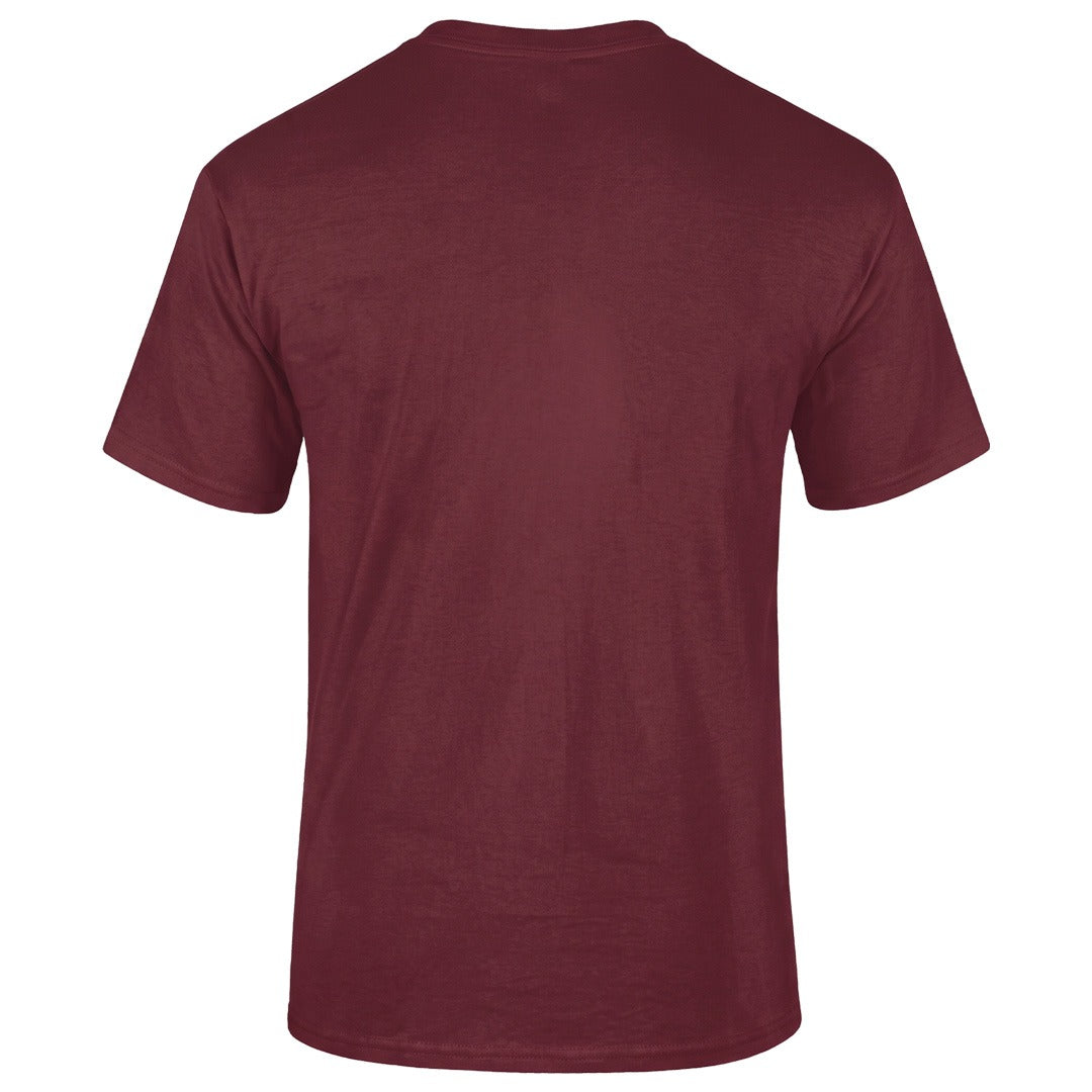 Adults T-Shirt - Burgundy Back