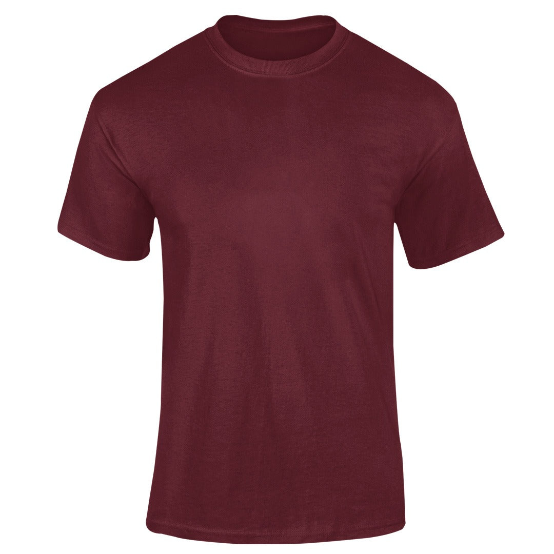 Adults T-Shirt - Burgundy Front