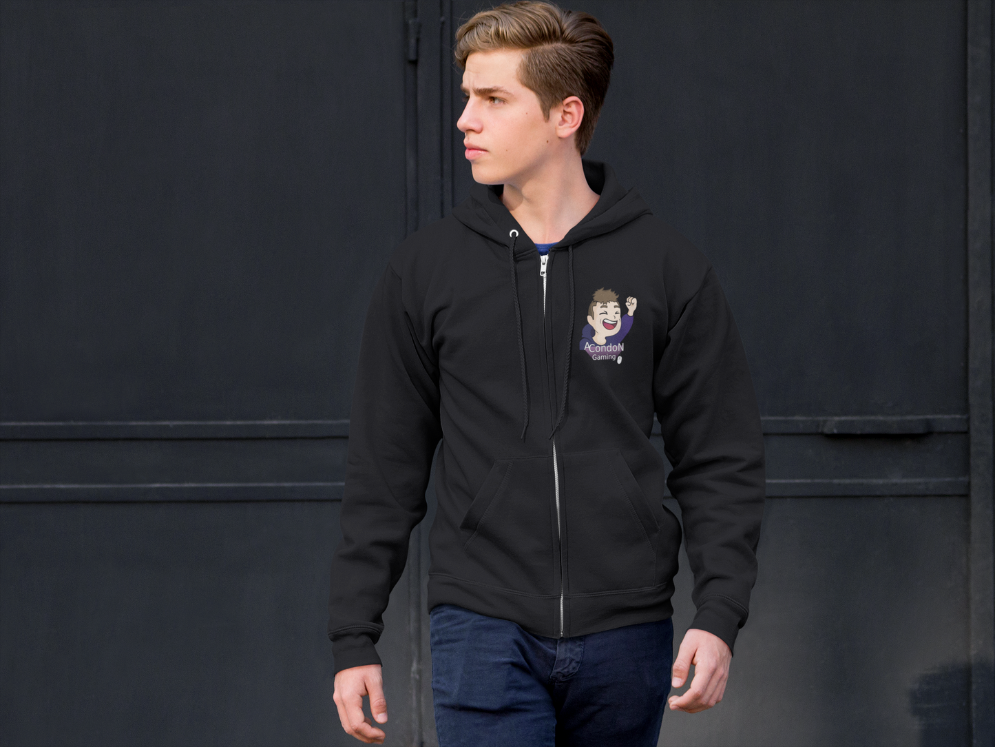 ACondon Gaming Simple - Unisex Zip Hoodie