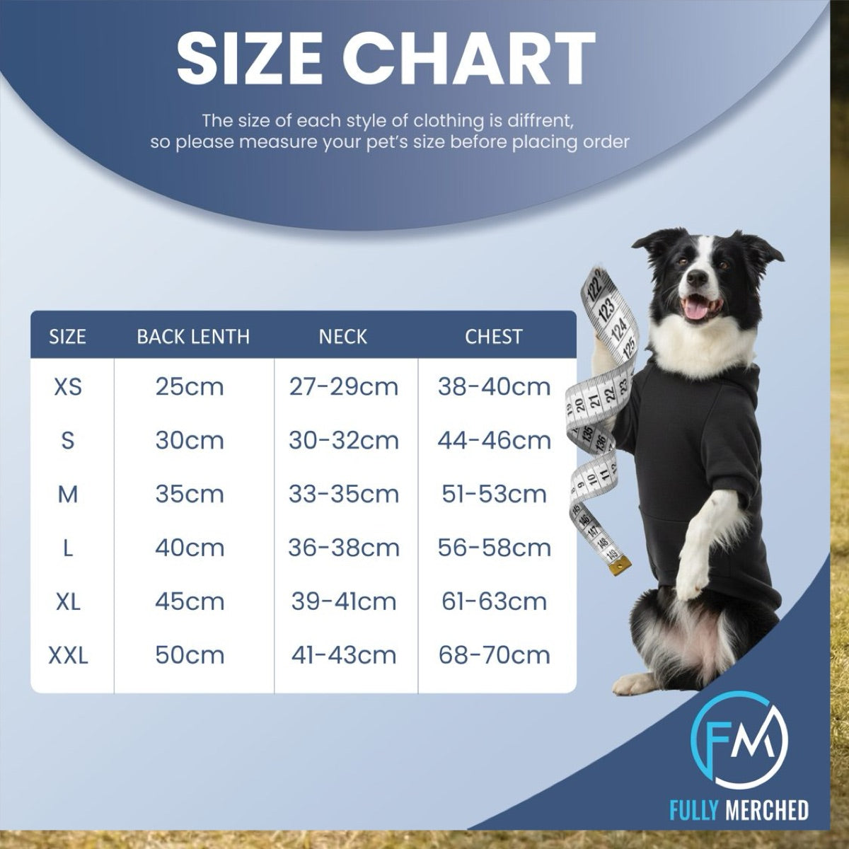 product info dog hoodie 5